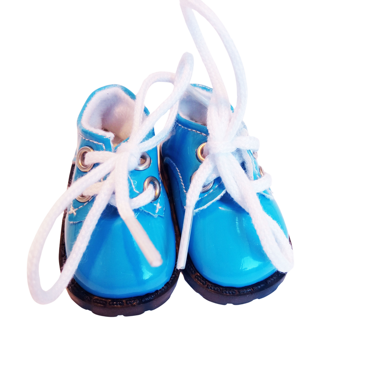 In a lace-up shoe for Paola Reina, 32 cm, featuring a gloss finish, black soles. Size 5.5 cm x 2.8 cm.