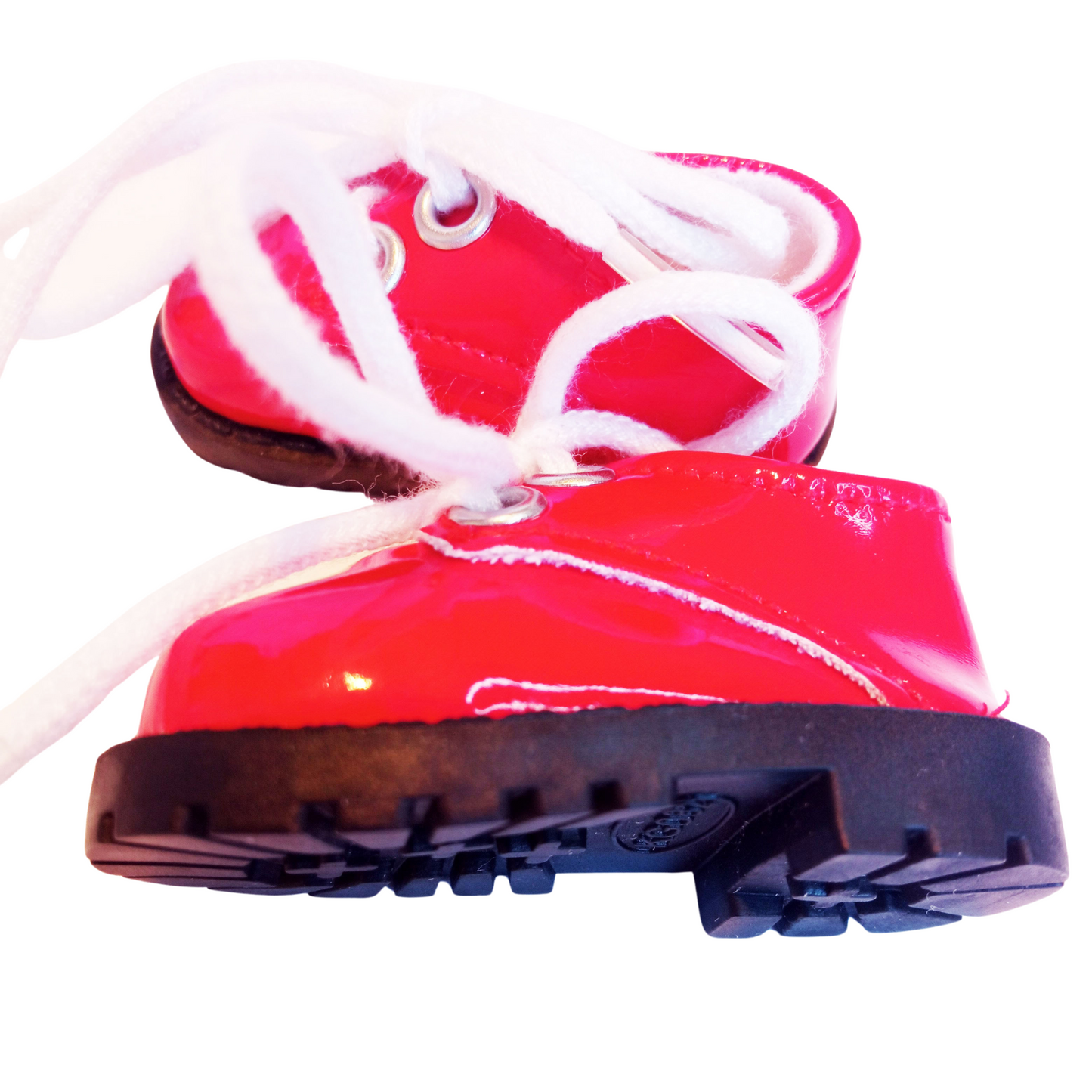 In a lace-up shoe for Paola Reina, 32 cm, featuring a gloss finish, black soles. Size 5.5 cm x 2.8 cm.
