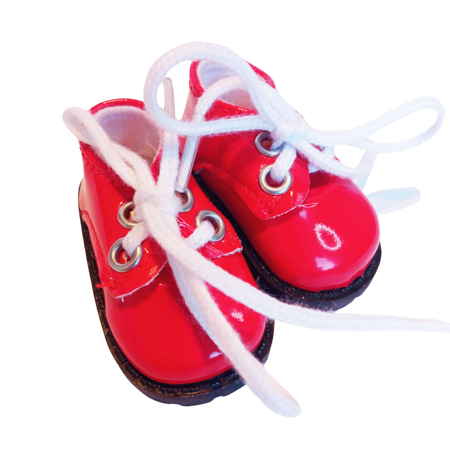 In a lace-up shoe for Paola Reina, 32 cm, featuring a gloss finish, black soles. Size 5.5 cm x 2.8 cm.