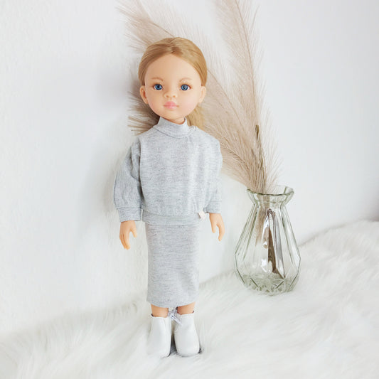 Doll clothes "Metallic jersey set" for doll 30-33 cm (12-13 inch)