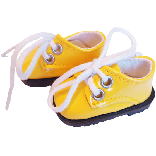 Miniature shoes for Paola Reina 32 cm doll, size 5.5 cm x 2.8 cm. Perfect fit, stylish design, and high-quality materials for doll fashion enthusiasts.