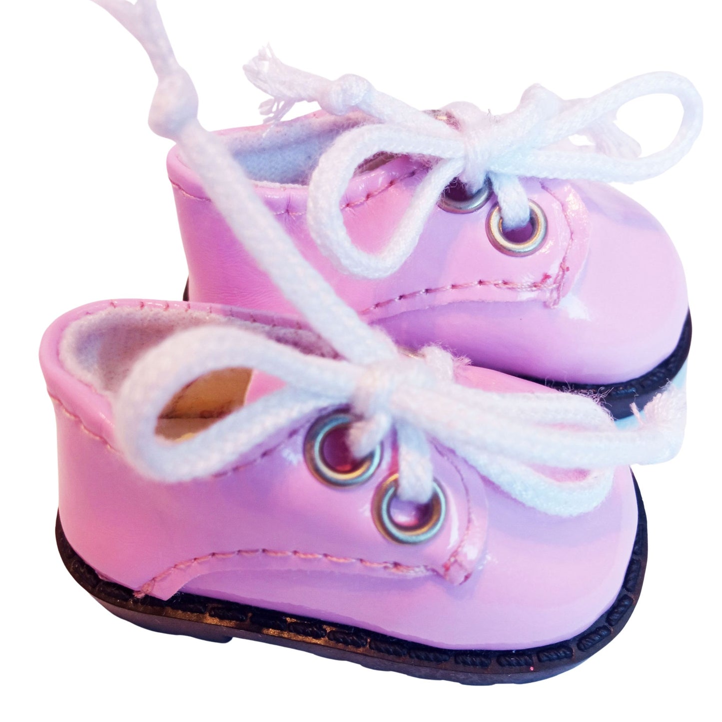 In a lace-up shoe for Paola Reina, 32 cm, featuring a gloss finish, black soles. Size 5.5 cm x 2.8 cm.