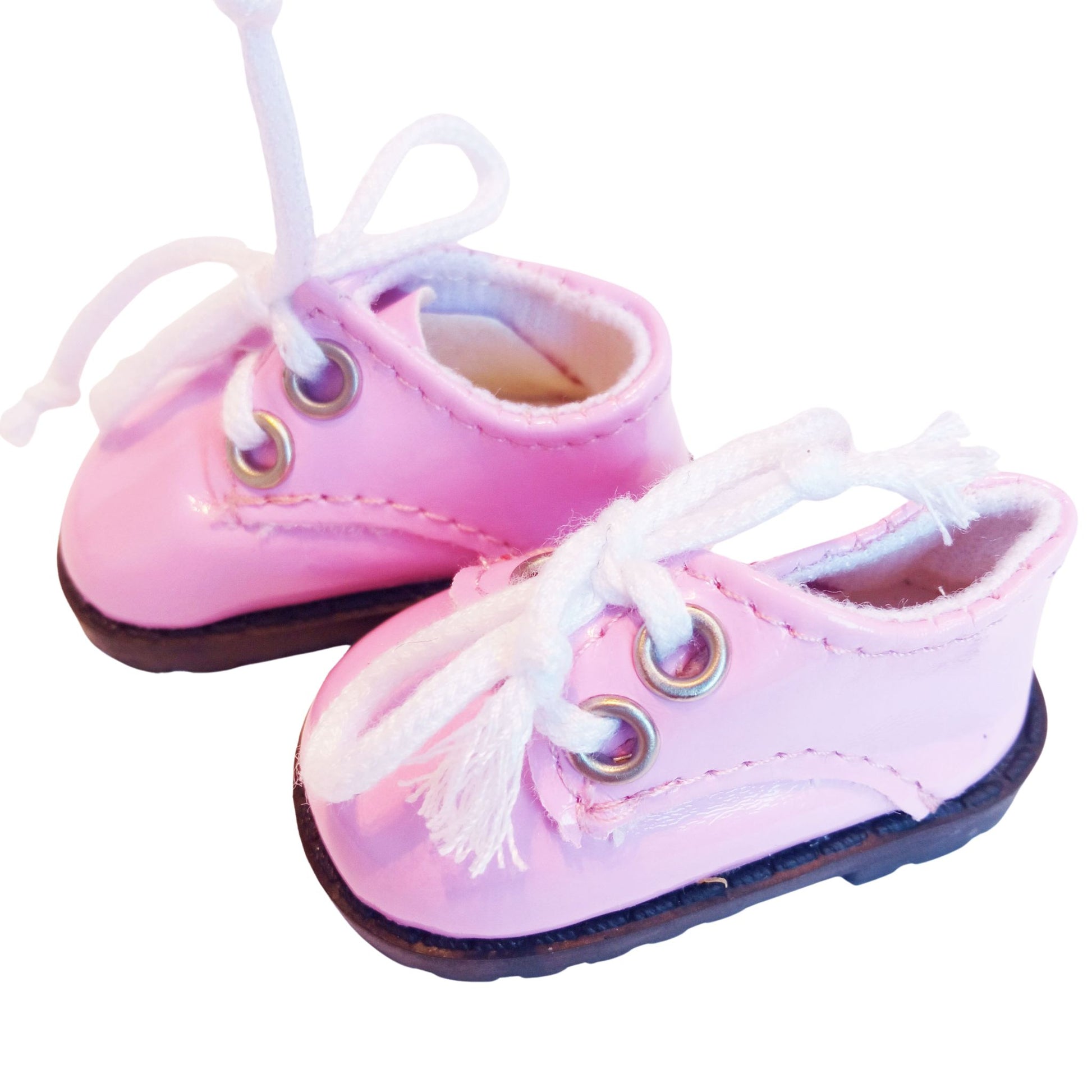 In a lace-up shoe for Paola Reina, 32 cm, featuring a gloss finish, black soles. Size 5.5 cm x 2.8 cm.