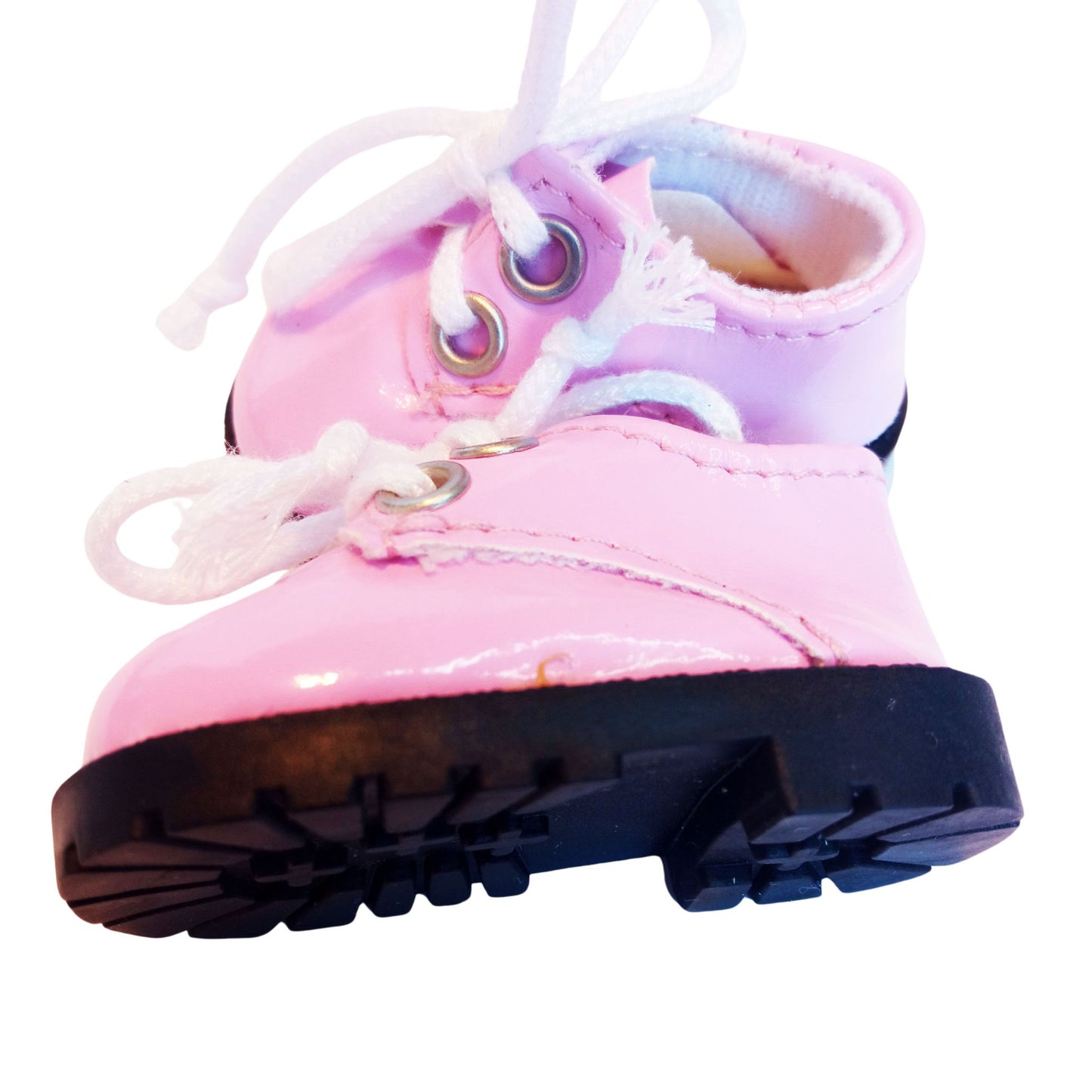 In a lace-up shoes for Paola Reina, 32 cm, featuring a gloss finish, black soles. Size 5.5 cm x 2.8 cm.