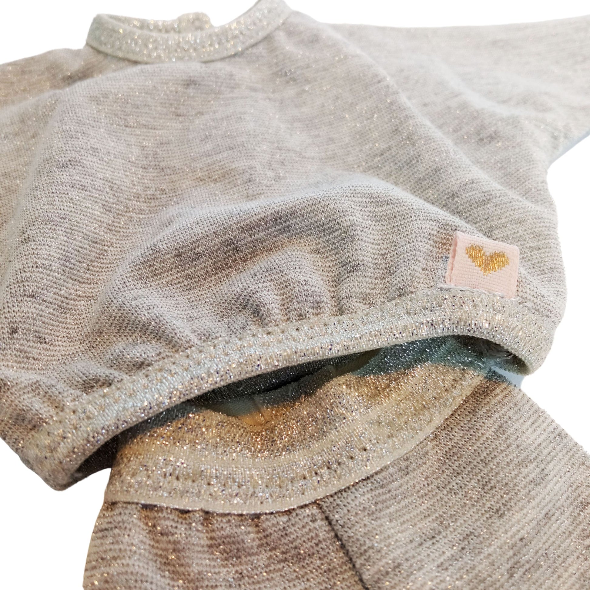 Stylish shimmer jersey sets with for dolls Paola Reina 32 cm (12 in).