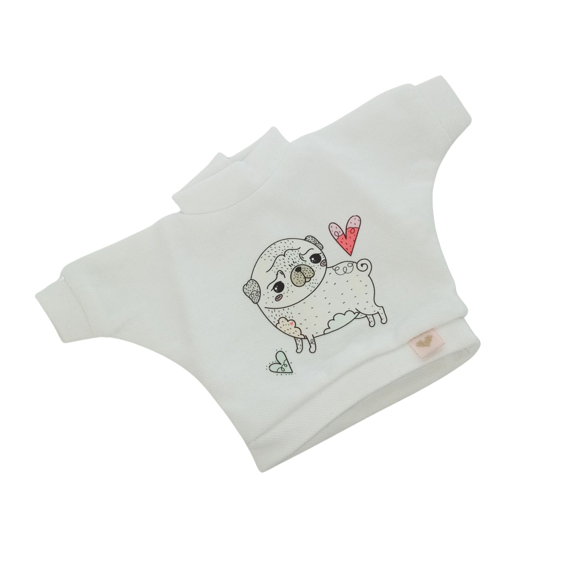 white blouse for Paola Reina doll 32 cm with dog